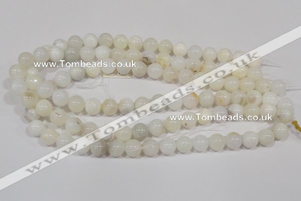 COP903 15.5 inches 12mm round natural white opal gemstone beads