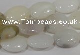 COP907 15.5 inches 13*18mm oval natural white opal gemstone beads