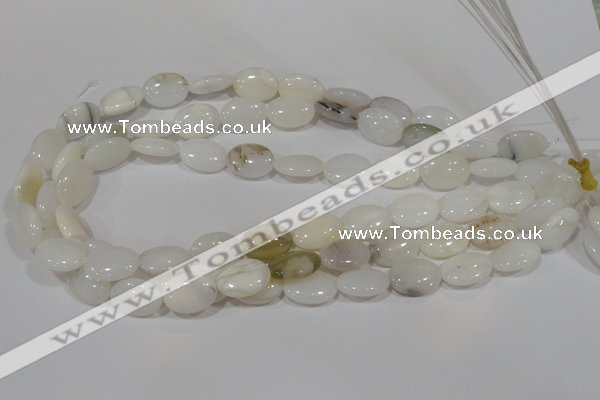 COP907 15.5 inches 13*18mm oval natural white opal gemstone beads