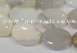 COP908 15.5 inches 15*20mm oval natural white opal gemstone beads