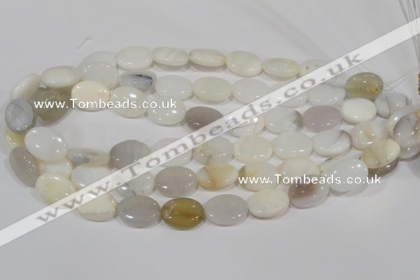 COP908 15.5 inches 15*20mm oval natural white opal gemstone beads