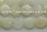 COP932 15.5 inches 8mm faceted round white opal gemstone beads