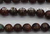 COP952 15.5 inches 8mm round green opal gemstone beads wholesale