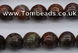COP954 15.5 inches 12mm round green opal gemstone beads wholesale