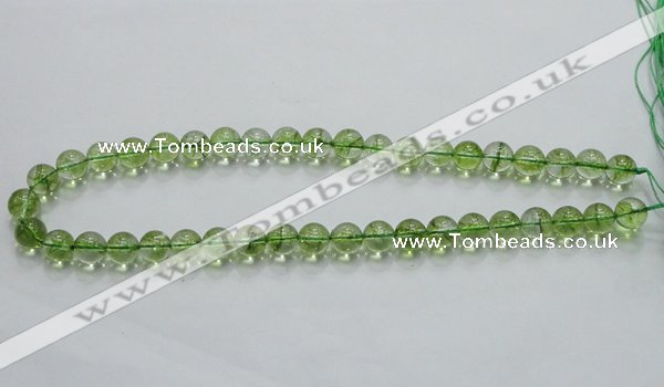 COQ01 16 inches 10mm round dyed olive quartz beads wholesale