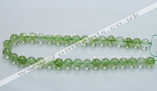 COQ02 16 inches 12mm round dyed olive quartz beads wholesale