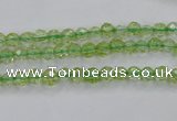 COQ11 16 inches 6mm faceted round dyed olive quartz beads wholesale