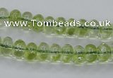 COQ20 16 inches 5*10mm rondelle dyed olive quartz beads wholesale