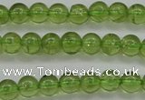 COQ202 15.5 inches 4mm - 5mm round natural olive quartz beads