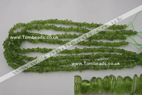 COQ61 15.5 inches 3*7mm natural olive quartz chips beads wholesale