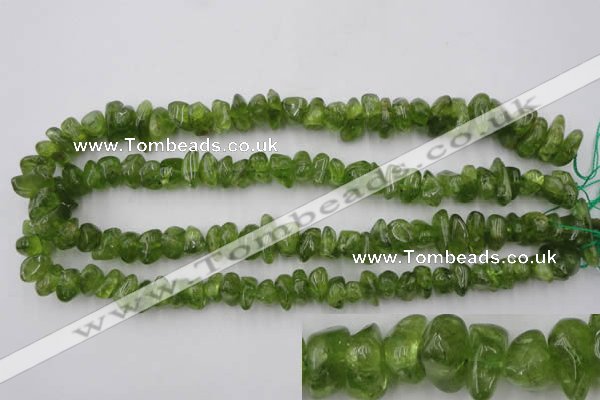 COQ64 15.5 inches 8*12mm natural olive quartz chips beads wholesale