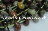 COS02 15.5 inches 6*10mm teardrop ocean stone beads wholesale