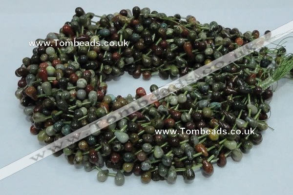 COS02 15.5 inches 6*10mm teardrop ocean stone beads wholesale