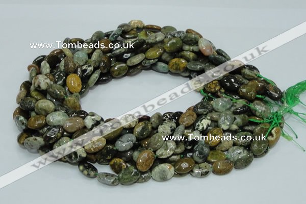 COS04 15.5 inches 10*14mm oval ocean stone beads wholesale