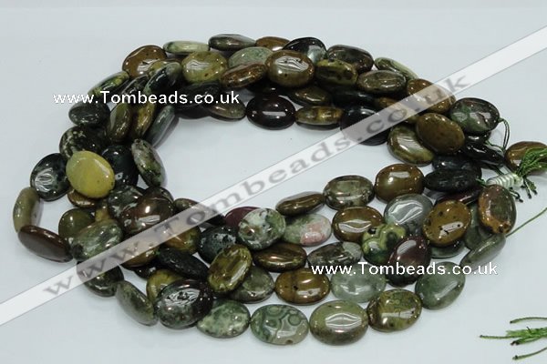 COS06 15.5 inches 15*20mm oval ocean stone beads wholesale