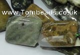 COS09 15.5 inches 18*25mm rectangle ocean stone beads wholesale