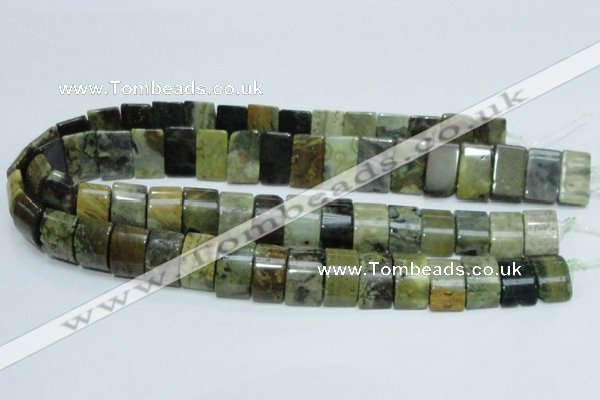 COS12 15.5 inches 12*20mm double drilled ocean stone beads wholesale