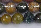 COS204 15.5 inches 12mm faceted round ocean jasper beads