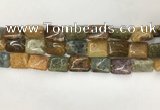 COS252 15.5 inches 12*16mm rectangle ocean stone beads wholesale