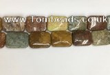 COS256 15.5 inches 22*30mm rectangle ocean stone beads wholesale