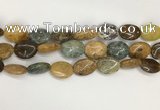 COS261 15.5 inches 15*20mm oval ocean stone beads wholesale