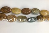 COS263 15.5 inches 22*30mm oval ocean stone beads wholesale