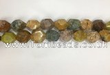 COS270 13*18mm - 15*20mm faceted nuggets ocean stone beads