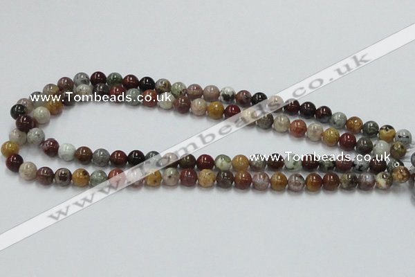 COS39 15.5 inches 8mm round ocean stone beads wholesale