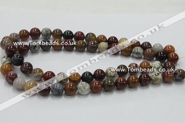 COS41 15.5 inches 12mm round ocean stone beads wholesale