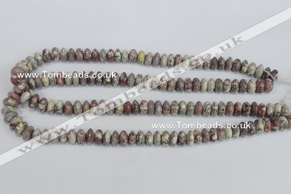 COT07 15.5 inches 5*10mm rondelle osmanthus stone beads