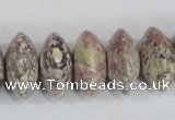 COT08 15.5 inches 10*20mm rondelle osmanthus stone beads