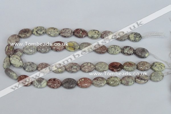 COT09 15.5 inches 13*18mm oval osmanthus stone beads wholesale