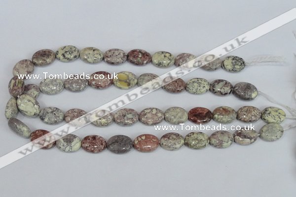 COT09 15.5 inches 13*18mm oval osmanthus stone beads wholesale