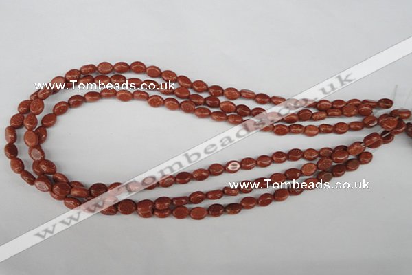 COV03 15.5 inches 6*8mm oval goldstone beads wholesale