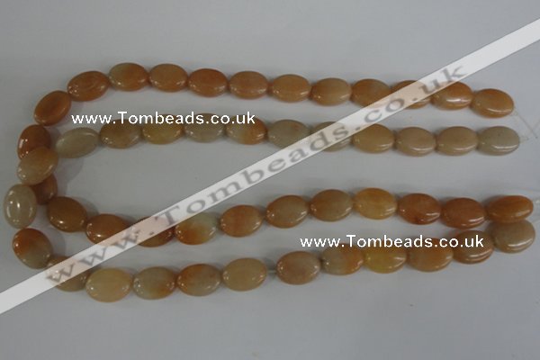 COV101 15.5 inches 12*16mm oval pink aventurine beads wholesale