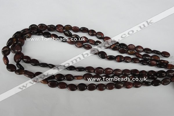 COV11 15.5 inches 8*10mm oval red tiger eye beads wholesale