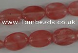 COV110 15.5 inches 12*16mm oval cherry quartz beads wholesale