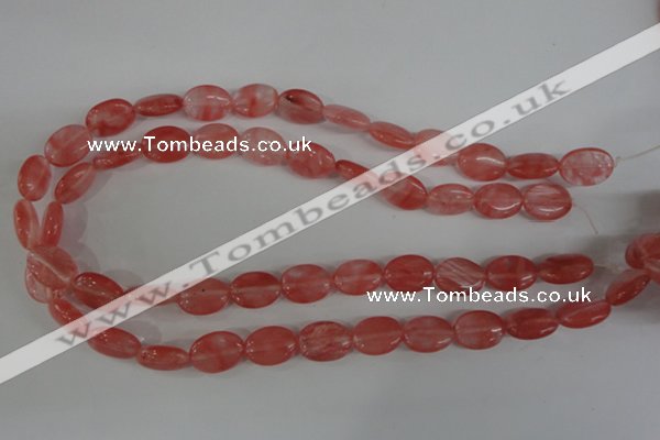 COV110 15.5 inches 12*16mm oval cherry quartz beads wholesale