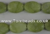 COV127 15.5 inches 13*18mm oval lemon jade beads wholesale