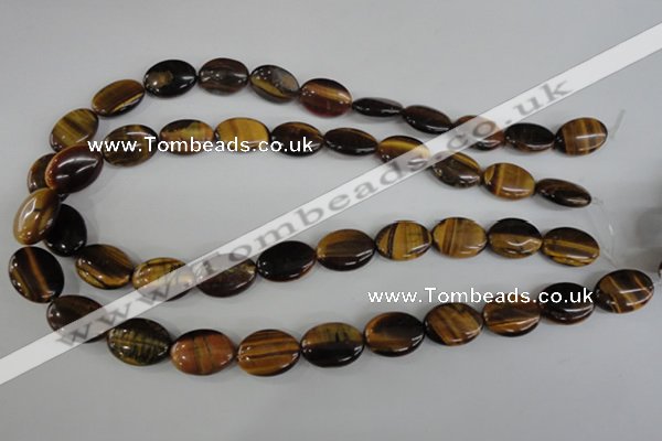 COV128 15.5 inches 13*18mm oval yellow tiger eye beads wholesale