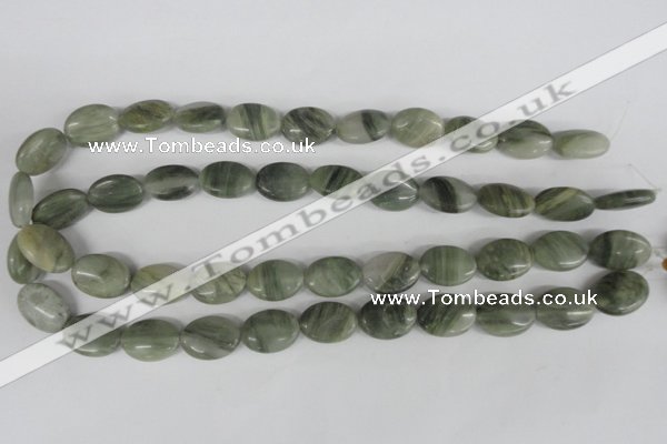 COV136 15.5 inches 13*18mm oval seaweed quartz beads wholesale