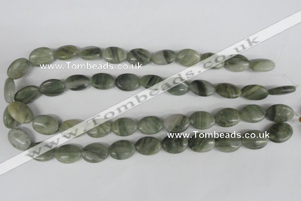 COV136 15.5 inches 13*18mm oval seaweed quartz beads wholesale