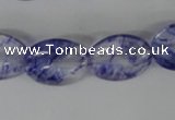 COV143 15.5 inches 13*18mm oval watermelon blue beads wholesale