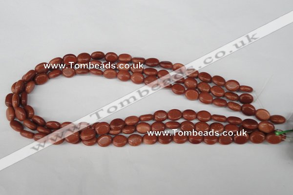 COV15 15.5 inches 8*10mm oval goldstone gemstone beads wholesale