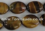 COV151 15.5 inches 15*20mm oval yellow tiger eye beads wholesale