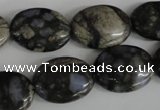 COV152 15.5 inches 15*20mm oval glaucophane beads wholesale