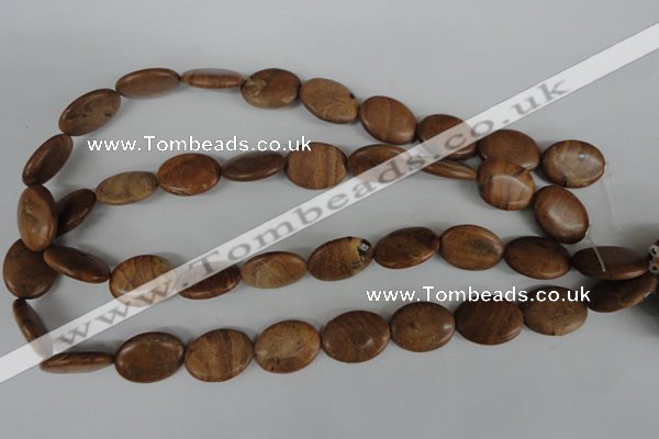 COV153 15.5 inches 15*20mm oval grain stone beads wholesale