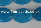 COV161 15.5 inches 18*25mm oval candy jade beads wholesale