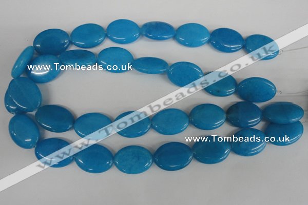 COV161 15.5 inches 18*25mm oval candy jade beads wholesale