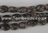 COV31 15.5 inches 8*10mm oval leopard skin jasper beads wholesale